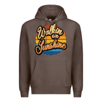 Coffee Walking on Sunshine Premium Hoodie - JahusDesignShop