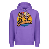 Purple Walking on Sunshine Premium Hoodie - JahusDesignShop