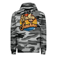 Slate Camo Walking on Sunshine Premium Hoodie - JahusDesignShop