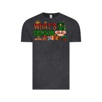 Vintage Black What's crackin Christmas Vintage Tee - NancyCooperArtShop