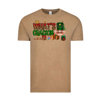 Vintage Coffee What's crackin Christmas Vintage Tee - NancyCooperArtShop