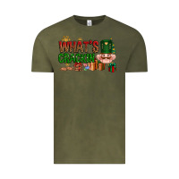 Vintage Olive What's crackin Christmas Vintage Tee - NancyCooperArtShop