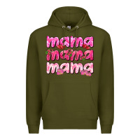 Army Green Mama mama mama mother's day Premium Hoodie - HowdyJamesFarm