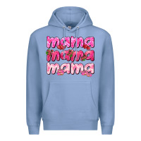 Colony Blue Mama mama mama mother's day Premium Hoodie - HowdyJamesFarm