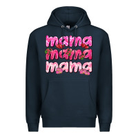 Navy Mama mama mama mother's day Premium Hoodie - HowdyJamesFarm