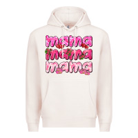 Pale Pink Mama mama mama mother's day Premium Hoodie - HowdyJamesFarm