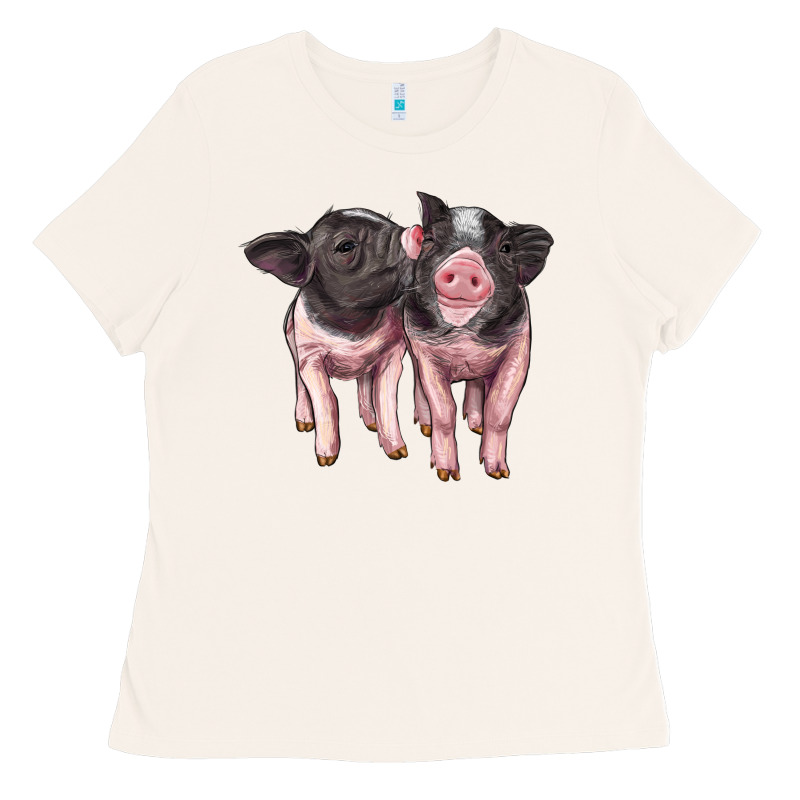 Cute Baby Pigs Ladies Tee by Artiststas | Teevron