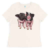 Bone cute baby pigs Ladies Tee - Artiststas