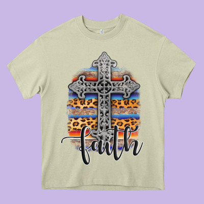 Western Faith Heavy Core Tee Designed By Adodesignshop