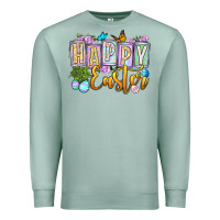 Seafoam Happy Easter Premium Sweatshirt - OliviaCreatesArt