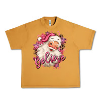 Peanut Butter believe pink christmas santa claus Urban Heavy Tee - MaliasSmallBusiness