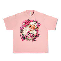 Salmon believe pink christmas santa claus Urban Heavy Tee - MaliasSmallBusiness