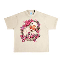 Sandshell believe pink christmas santa claus Urban Heavy Tee - MaliasSmallBusiness