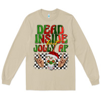 Mushroom dead inside but jolly af Long Sleeve Tee - BarkalooDesign