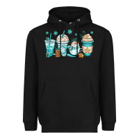 Black winter coffee cups Heavyweight Hoodie - OliviaCreatesArt