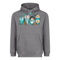 Storm winter coffee cups Heavyweight Hoodie - OliviaCreatesArt