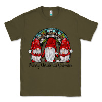 Army Green merry Christmas Gnomes Rainbow Classic Tee - JahusDesignShop