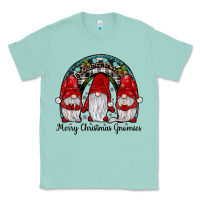 Seafoam merry Christmas Gnomes Rainbow Classic Tee - JahusDesignShop