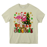 Mossy flamingo merry christmas Heavy Core Tee - AdoDesignShop