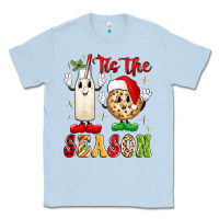 Dusty Blue tis the season Classic Tee - MaliasSmallBusiness