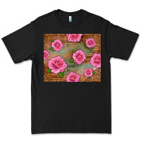 Black Western Pink Roses Premium Tee - LillyAllenDesigns