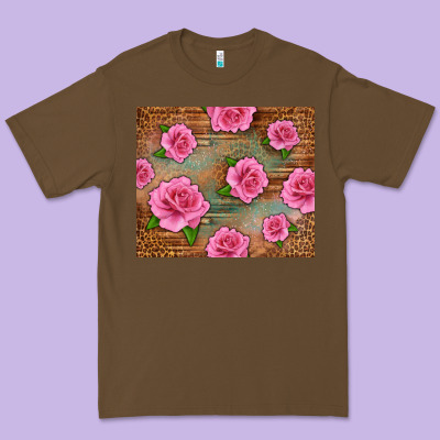 Western Pink Roses Premium Tee Designed By Lillyallendesigns