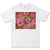 White Western Pink Roses Premium Tee - LillyAllenDesigns