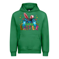 Emerald Happy Easter Gamer Urban Hoodie - CowhideDigitalArt