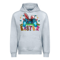 Heather Grey Happy Easter Gamer Urban Hoodie - CowhideDigitalArt