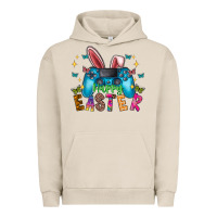 Pigment French Oak Happy Easter Gamer Urban Hoodie - CowhideDigitalArt