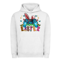 Pigment Lunar Rock Happy Easter Gamer Urban Hoodie - CowhideDigitalArt