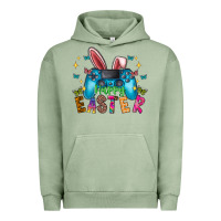 Pigment Oil Green Happy Easter Gamer Urban Hoodie - CowhideDigitalArt