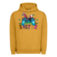 Pigment Peanut Butter Happy Easter Gamer Urban Hoodie - CowhideDigitalArt