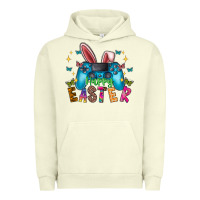 Pigment Pistachio Happy Easter Gamer Urban Hoodie - CowhideDigitalArt