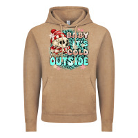 Vintage Coffee baby its cold outside skeleton Vintage Hoodie - MaliasSmallBusiness