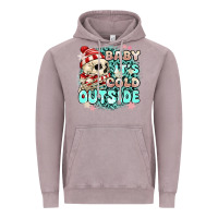 Vintage Zinc baby its cold outside skeleton Vintage Hoodie - MaliasSmallBusiness
