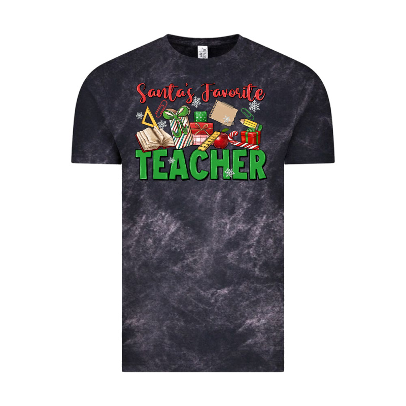 Santa's Favorite Teacher Vintage Tee by MaliasSmallBusiness | Teevron