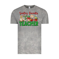 Cloud Rock santa's favorite teacher Vintage Tee - MaliasSmallBusiness