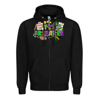 Black tax preparer mardi gras Zipper Hoodie - CowGirlArtShop