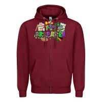 Burgundy tax preparer mardi gras Zipper Hoodie - CowGirlArtShop