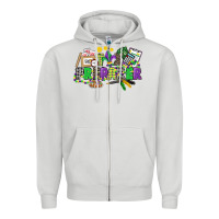 Dove Grey tax preparer mardi gras Zipper Hoodie - CowGirlArtShop