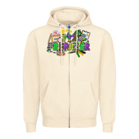 Sandshell tax preparer mardi gras Zipper Hoodie - CowGirlArtShop