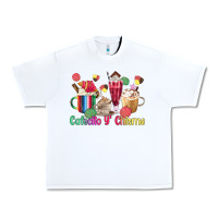 White cafecito y chisme coffee cups Urban Heavy Tee - MaliasSmallBusiness