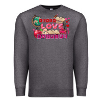 Charcoal Heather Valentine's Day teach love inspire Premium Sweatshirt - FaDigitalArtStudio