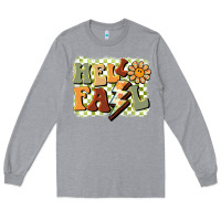 Heather Grey groovy hello fall Long Sleeve Tee - BarkalooDesign