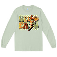 Matcha groovy hello fall Long Sleeve Tee - BarkalooDesign
