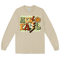 Mushroom groovy hello fall Long Sleeve Tee - BarkalooDesign
