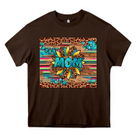 Chocolate Brown sunflower mom Heavy Core Tee - Artiststas