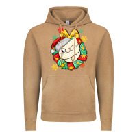 Vintage Camel Christmas wreaths cat Vintage Hoodie - MaliasSmallBusiness
