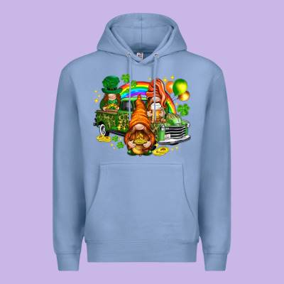 St. Patrick's Day Gnomies With Leopard Tumbler Premium Hoodie Designed By Howdyjamesfarm